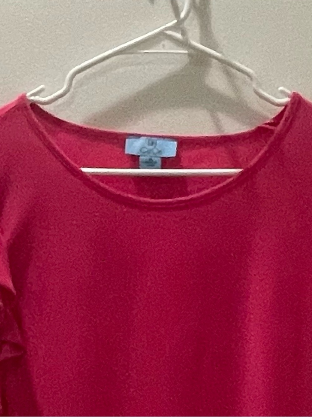 NEW…CeCe Double Ruffle Knit Top - Picture 4 of 4